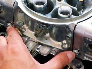 regolazione del carburatore VAZ 2108