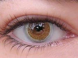 Lenti colorate per gli occhi blu e marrone