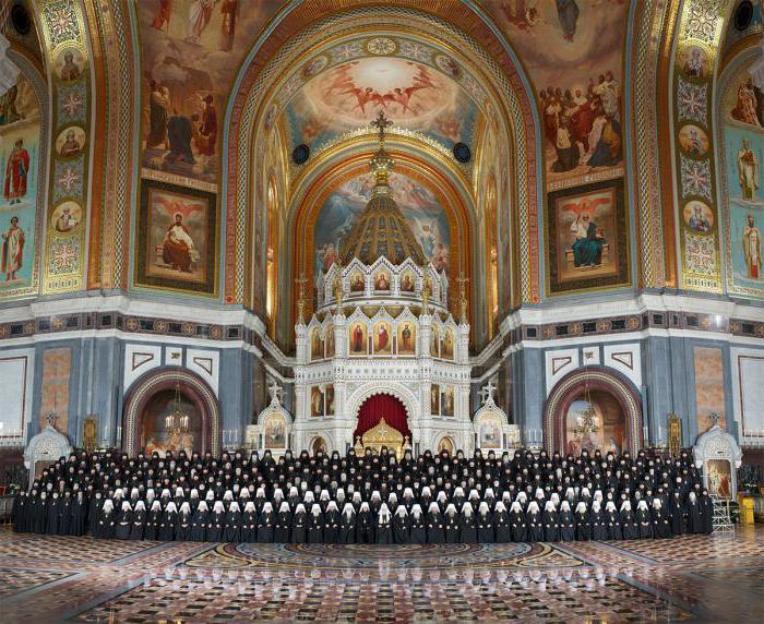 Cattedrale dei vescovi della Chiesa ortodossa russa: partecipanti, foto