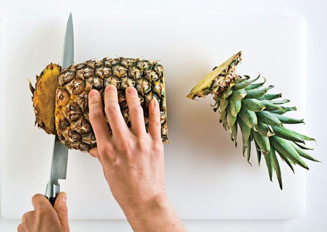 puliamo correttamente l'ananas