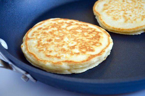  pancake su una ricetta palla di neve