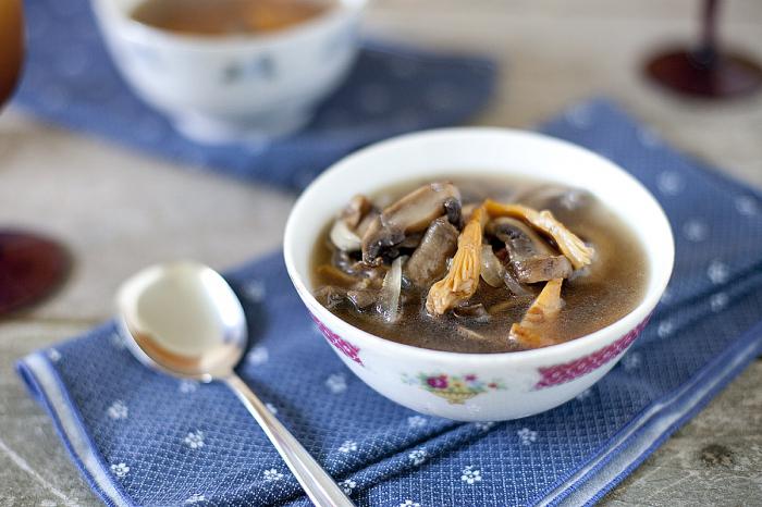 zuppa di funghi magra 