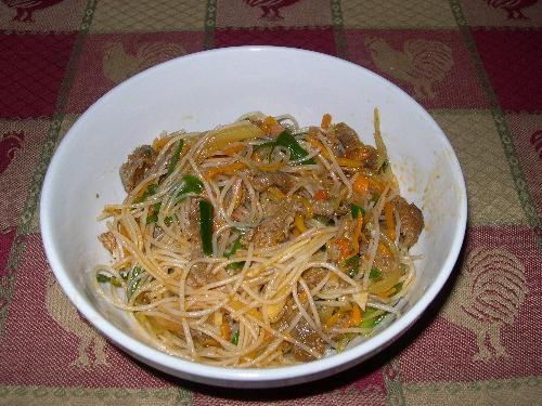 Spaghetti di riso trasparenti, o Come preparare un fecco a casa