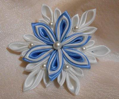 fiocco di neve kanzashi 