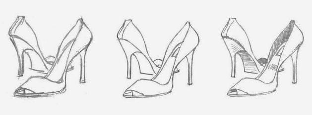 Come disegnare un modello classico con scarpe con i tacchi? È molto semplice! Provalo!