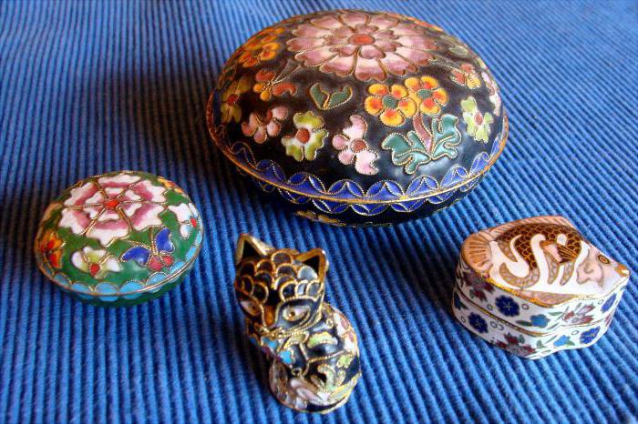 Decorazione smalto Cloisonne