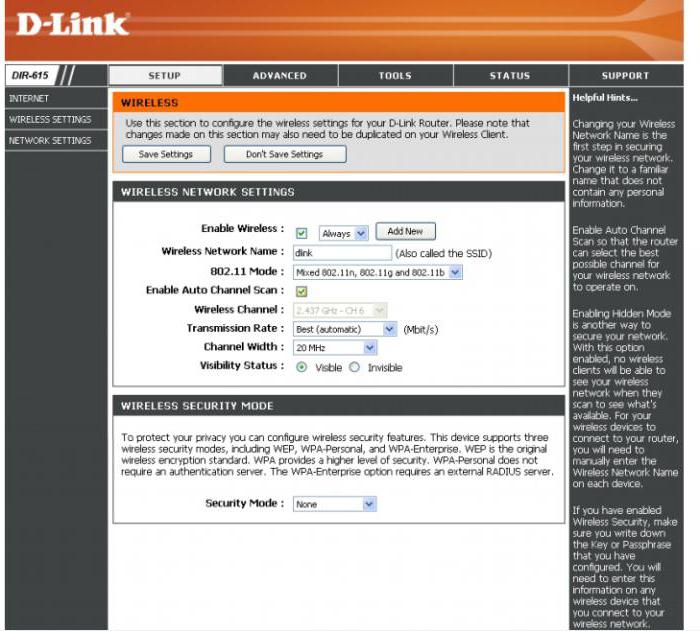 Come configurare un router Dir-615 D-Link: istruzioni passo-passo con una foto