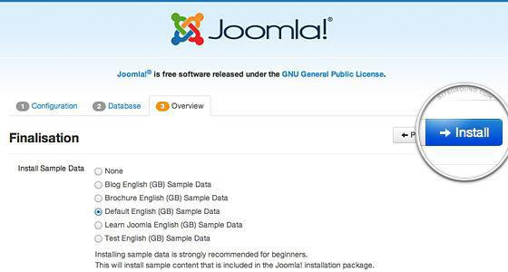 installazione di joomla 3 sul server denwer locale 