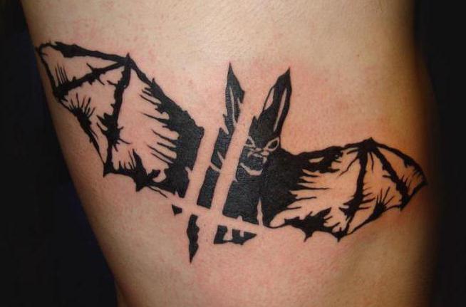 Pipistrello: tatuaggio di individui luminosi