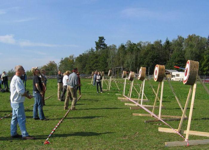 allenamento di lancio del coltello