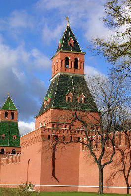 La torre Taynitskaya del Cremlino di Mosca: l'anno dell'erezione e della foto