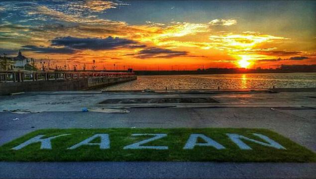 Tempo di alba e tramonto a Kazan