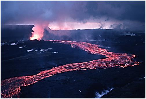 Vulcano in Islanda come marchio del paese