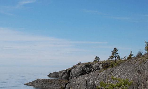 mappa delle profondità del lago Ladoga Sortavala