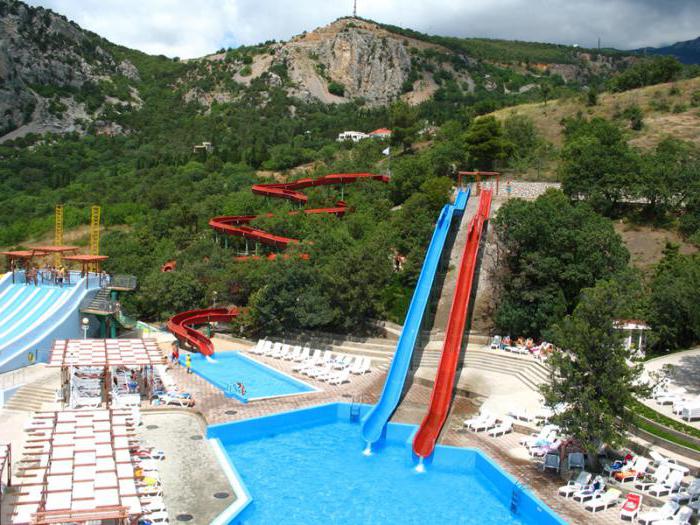 "Blue Bay" - parco acquatico a Yalta, popolare tra i turisti