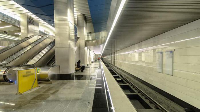 stazione della metropolitana di Mosca nelle vicinanze