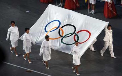  come appare la bandiera olimpica