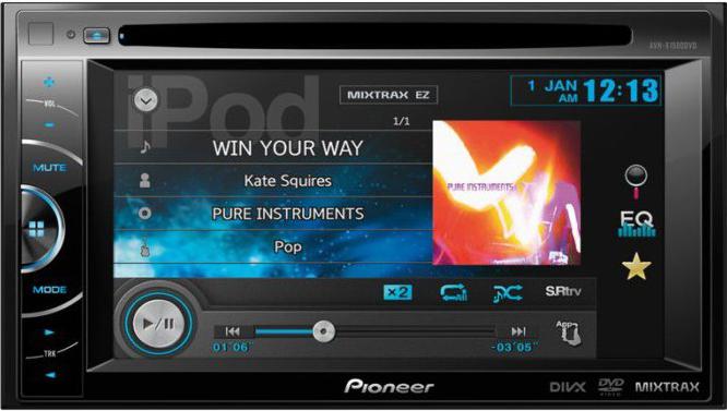 Unità di testa Pioneer AVH-X1500DVD: specifiche, foto e recensioni